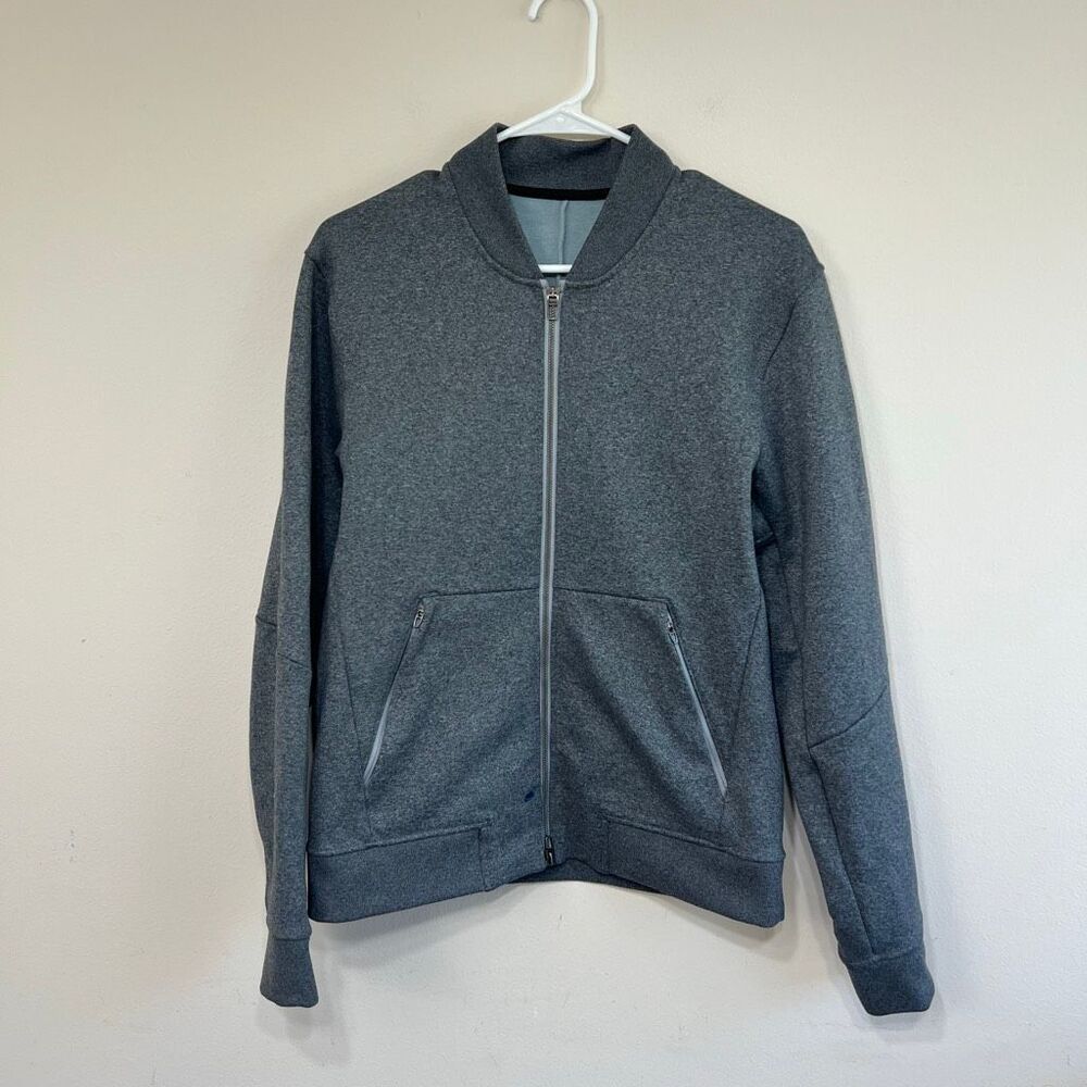 Lululemon Gray City Sweat Bomber Full Zip Jacket Small men